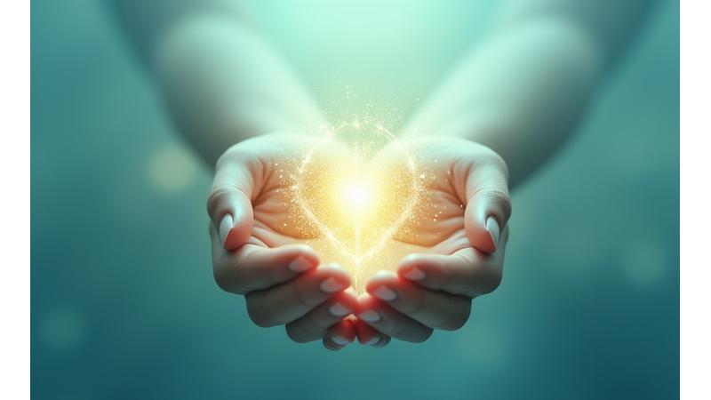 Illustration of intertwined hands forming a protective shield over digital data, symbolizing trust and security in data protection. Warm, inviting colors with subtle tones of #4A90E2 and #7BC47F.